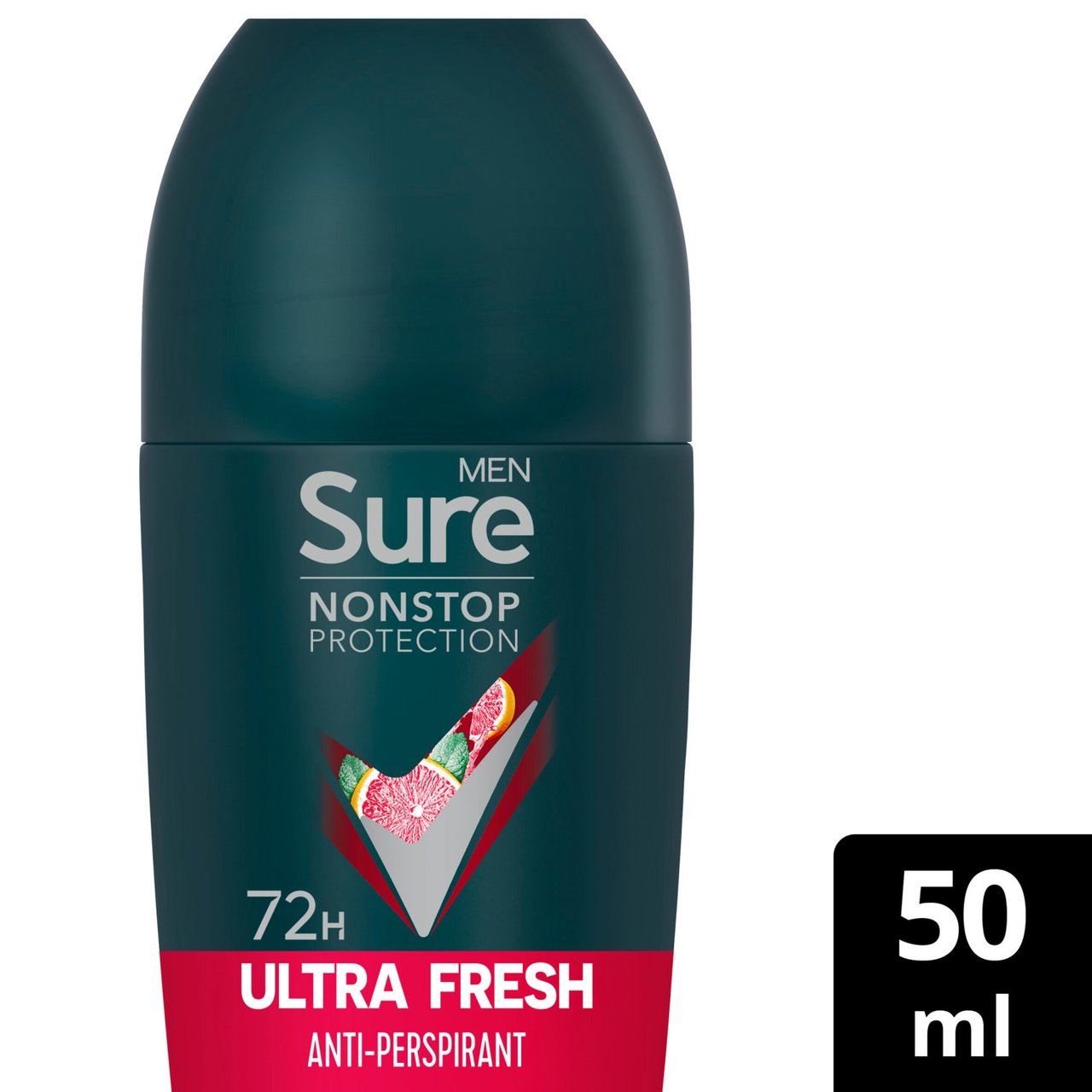 Sure Men 72hr Nonstop Antiperspirant Deodorant Roll On Ultra Fresh 50ml
