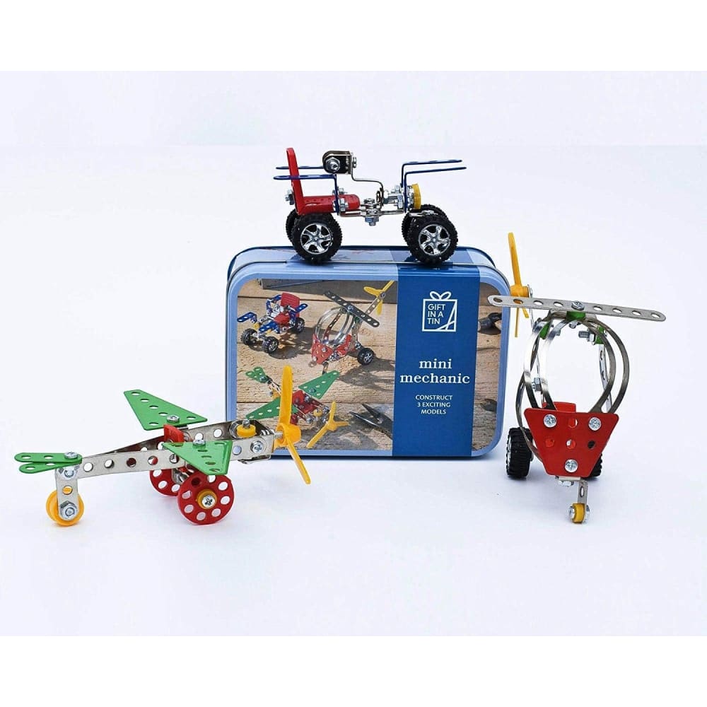 Mini Mechanic Construction Set Gift in a Tin