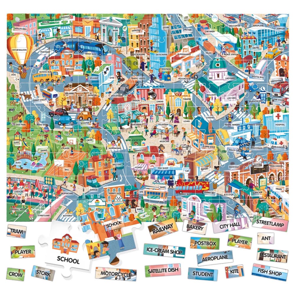 Easy English 100 Words City