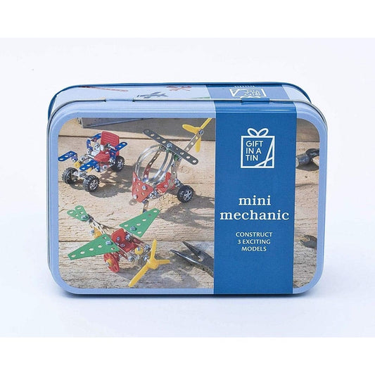 Mini Mechanic Construction Set Gift in a Tin